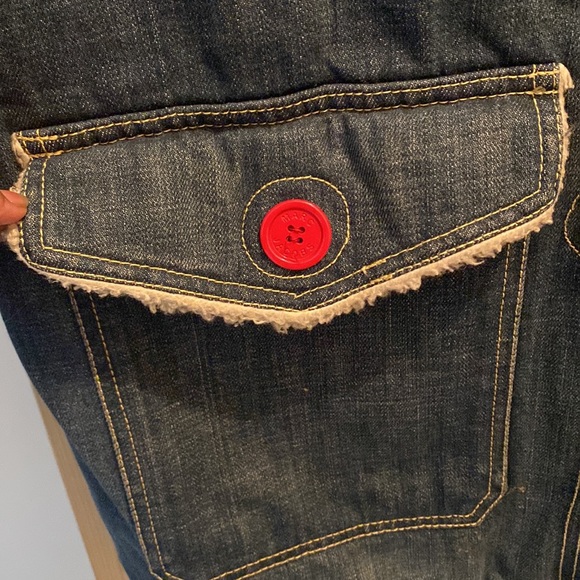 Marc Jacobs Denim Coat w/ Sherling Insulated ( Size Small ) - Picture 4 of 5